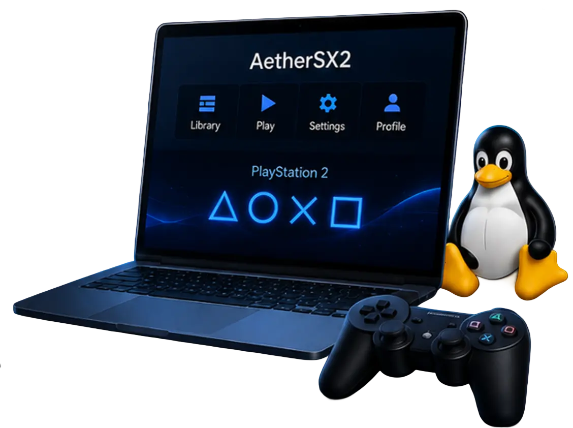 Linux 3 AetherSX2 para Linux