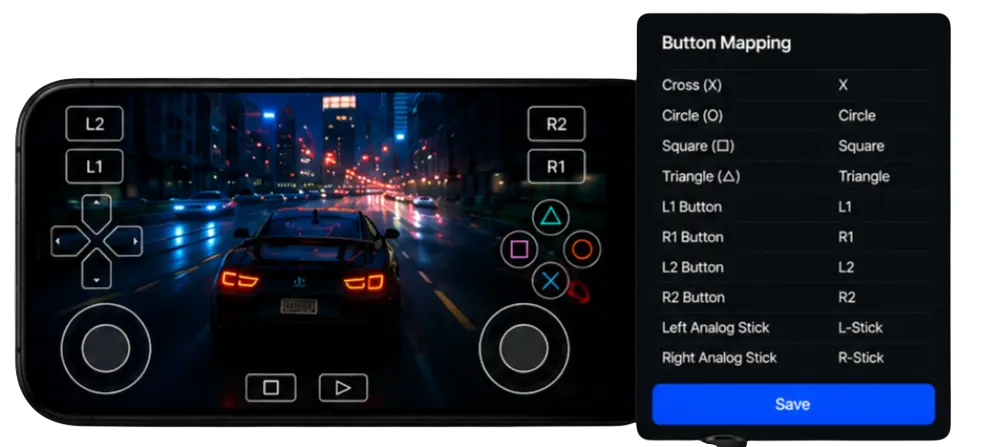 Android 13 configuracao-dos-controles-aethersx2-android
