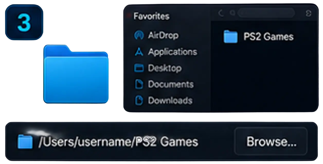 Mac 16 diretorio-jogos-aethersx2-mac