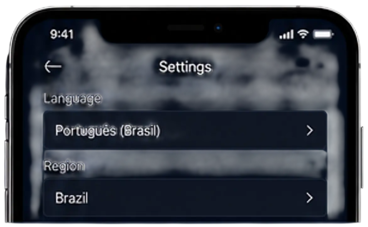 IOS 7 idioma-e-regiao-aethersx2-ios