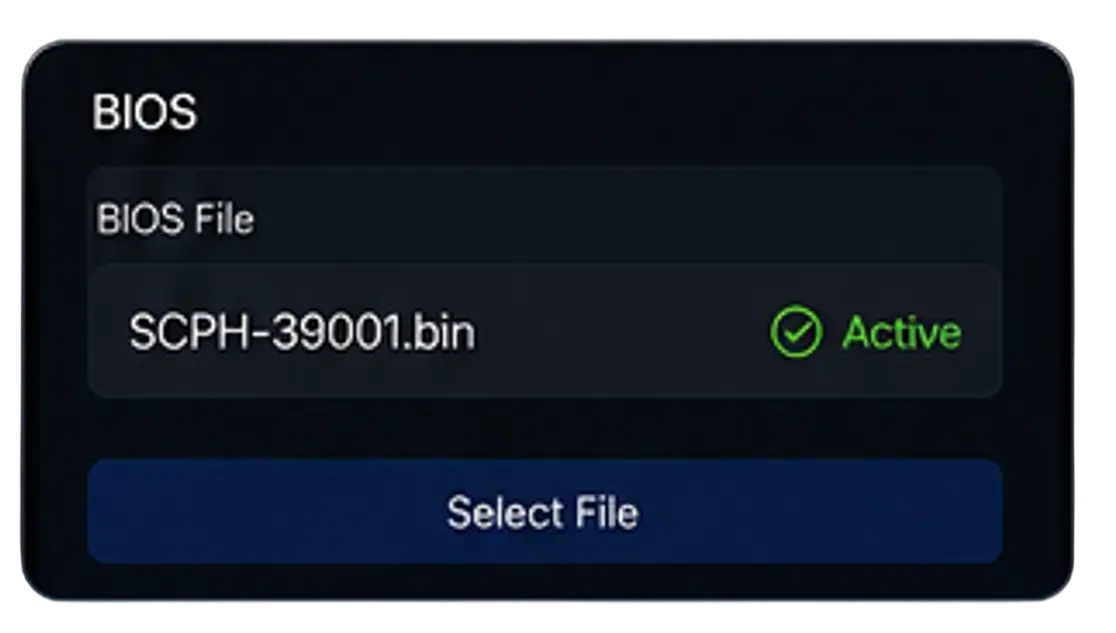 IOS 14 importacao-bios-aethersx2