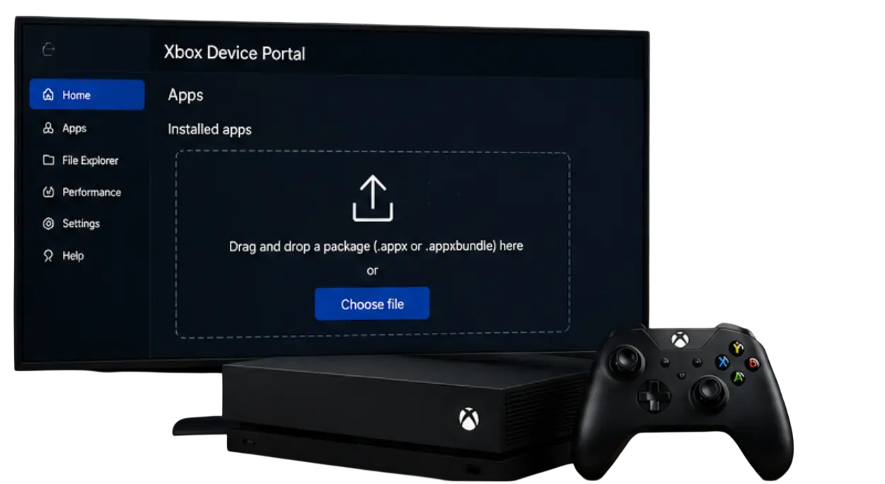 Xbox 10 instalacao-pacote-uwp-xbox