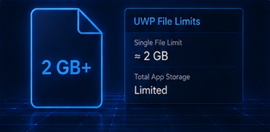 Requisitos 19 limites-arquivos-uwp-xbox