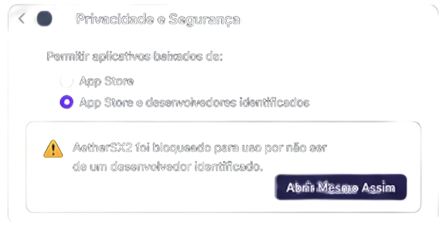 Mac 12 permitir-aethersx2-privacidade-seguranca-macos