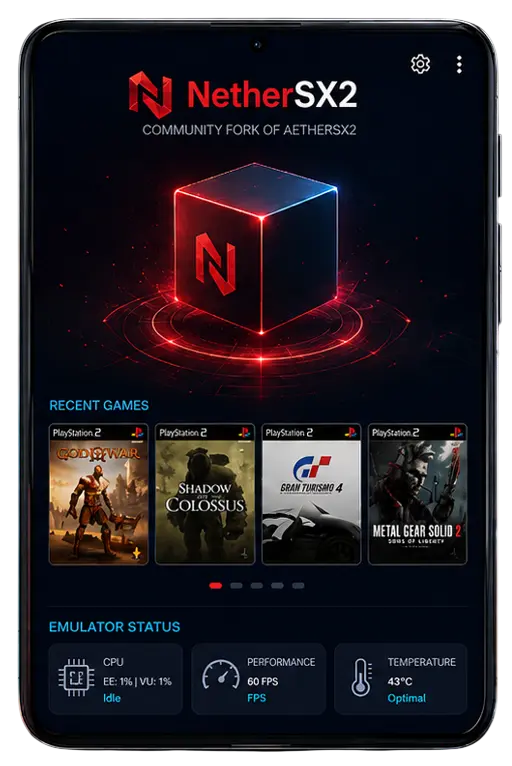 Configuração do NetherSX2 1 NetherSX2 para Android